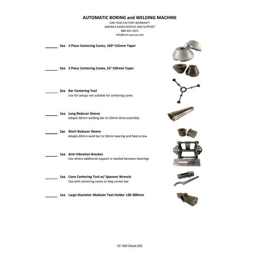 Complete 50mm Line Boring & Bore Welding Kit with Milwaukee Organizer