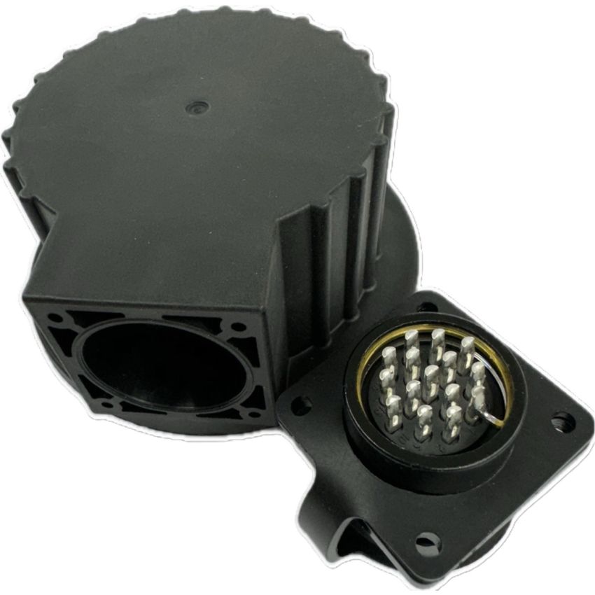 Servo Drive Encoder Cover with Multi Pin Connector and Cap