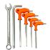 5pc Hex Head Allen Wrench Set w/18mm Combination