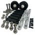 Bearing Support Kit, (2) 50mm Bearings, (6) 68mm Offset with (6) M20*2.5*70 bolts, (6) 122mm Offset with (6) M20*2.5*100 bolts, and (12) M20 Nuts